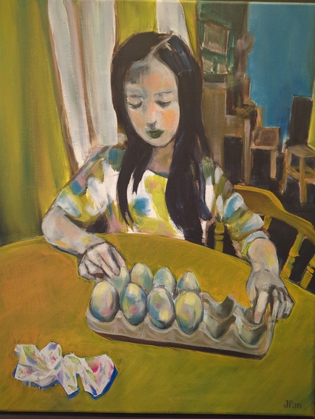 Bitty Coloring Easter Eggs